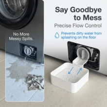 1pc Washing Machine Drain Storage Box - Used For Cleaning Lint Filter, Prevent Laundry Room Leakage Drip Tray - Washing Machine Storage Box - View 4