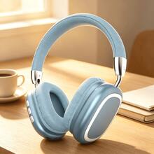 Gerripuer 新款耳罩式無線耳機 HIFI 高解析通話 舒適 MP3 可折疊可旋轉伸縮 ABS 塑料金屬質感 高端商務禮品 無線耳機 5.3 智能晶片 HIFI 音效 雙連接 超長續航 無線耳機 簡約便攜 長續航 HiFi 立體聲 低延遲 適用於手機、電腦和遊戲耳機 - 霧霾藍 - 查看 5