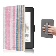 彩色條紋圖案保護殼，適用於 7/6.8/6 吋 Kindle Paperwhite (12/11/10/7/6/5 代 - 2024) | Kindle Colorsoft Signature Edition 電子閱讀器配件，可愛極簡風保護殼附手提帶，適合作為送給同事與朋友的禮物 - 彩色 - 查看 15