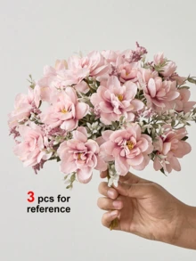 Artificial Peony Flowers, Silk Flowers, Faux Peony Bouquet, Suitable For Farmhouse Home Decor, Bohemian Wedding Table Centerpiece Decoration, Bulk Artificial Plastic Flowers For Vase Decoration - Baby Pink - View 10