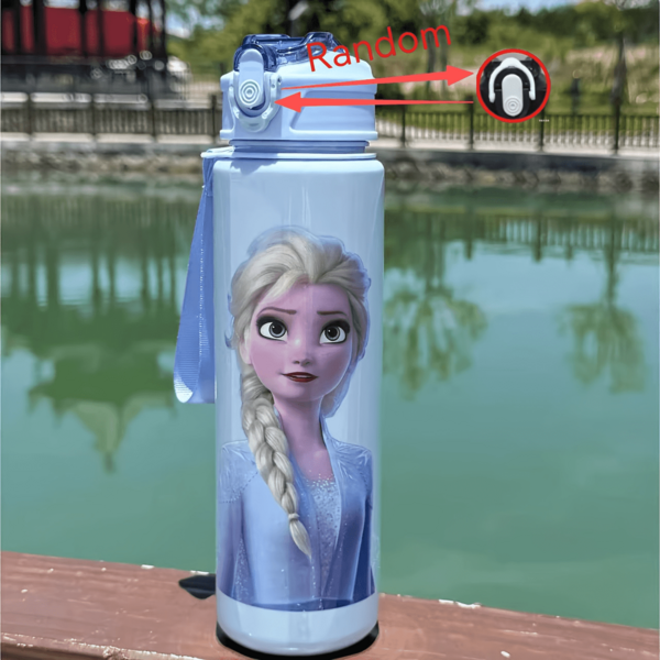1 cái cốc nước hoạt hình dễ thương, bình nước thể thao bằng nhựa chống rò rỉ, quà tặng cá nhân hóa đáng yêu, phù hợp cho leo núi ngoài trời, trường học, văn phòng, món quà hoàn hảo
