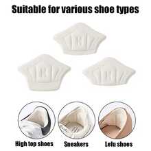 3/1 Pair Adjustable Anti-Slip Wear-Resistant Heel Pads, Invisible High Heel Inserts, Suitable For Sneakers And Boots, Prevent Heel Slippage, Foot Care - A - View 3