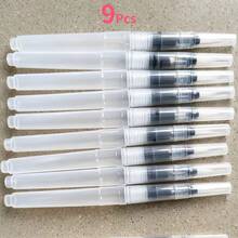 9/3pcs/Set Refillable Watercolor Pens, Watercolor Calligraphy Painting Illustration Pens, Office Stationery - Sets - View 10