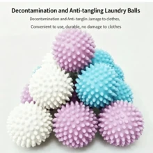 DHboying 1/2/4/6pcs Reusable Magic Laundry Balls, Mini Cute Accessories, Gentle Home Clothing Balls Anti-Tangle Laundry Solution, Reduce Wrinkles, Washing Machine Accessories, Mini Laundry Beads - Laundry Balls - [Laundry Miracle, Powerful Stain Removal] - View 2