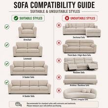 XM-Mirelitho 1pc Pet Friendly Bubble Waffle Stretch Sofa Slipcover With Ruffle Skirt Anti-Slip Full Wrap Couch Cover Machine Washable Universal Furniture Protector For 1/2/3/4 Seater Old Sofa Living Room Makeover - 白色-2 - 查看 10