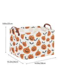 1 buah Keranjang Penyimpanan Lipat Halloween Organizer Karakter Kartun Kotak Pakaian Kotak Penyimpanan Kanvas Multifungsi untuk Solusi Pengorganisasian Lemari Kamar Tidur - MultiWarna - View 2
