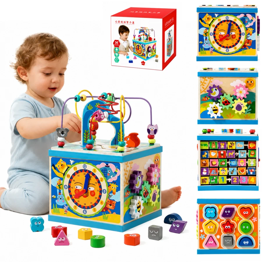 Kids Activity Cubes - Blue - View 1