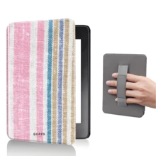 彩色條紋圖案保護殼，適用於 7/6.8/6 吋 Kindle Paperwhite (12/11/10/7/6/5 代 - 2024) | Kindle Colorsoft Signature Edition 電子閱讀器配件，可愛極簡風保護殼附手提帶，適合作為送給同事與朋友的禮物 - 彩色 - 查看 16