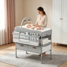 Diaper Changing Table - Grey - View 1