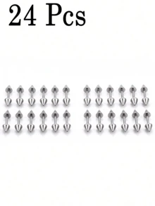24/12/2 pièces Accessoires pour cheveux Halloween, bijoux de cheveux tressés punk à pointes, anneaux de cheveux tressés en métal cool, accessoires de bandeau, convient pour les styles de coiffure gothique, grunge, de vacances et alternatif, accessoires de plage, pinces à cheveux Halloween - Argent - Voir 10