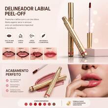 B.TWO.B Vegan Peel-Off Lip Liner, Intense Color With 12-Hour Wear, Waterproof And Smudge-Proof, Gentle, Non-Irritation Formula, Ideal For Defining Lip Contours For Any Occasion - B04 Rosa Pitaya Suave - 查看 3