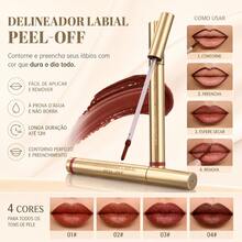 B.TWO.B Vegan Peel-Off Lip Liner, Intense Color With 12-Hour Wear, Waterproof And Smudge-Proof, Gentle, Non-Irritation Formula, Ideal For Defining Lip Contours For Any Occasion - B02 Terracota Nordeste - 查看 5
