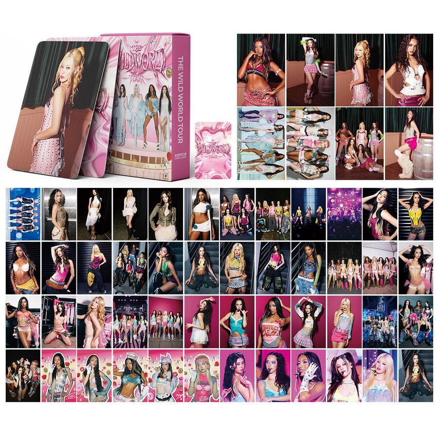 55張 KAT SEYE 2026 The Wild World Tour 小卡,K-Pop OP Cat Eye 照片周邊商品,LO MO 收藏卡,適合裝飾剪貼簿、房間照片牆,完美的節日禮物,令人無法抗拒的禮物 - 彩色 - 查看 1