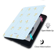Ice Cream Pattern Protective Case For 7/6.8/6 Inch Kindle Paperwhite (12th/11th/10th/7th/6th/5th Gen - 2024) | Kindle Colorsoft Signature Edition E-Reader Accessory, Cute Minimalist Protective Case With Hand Strap, Suitable As A Gift For Colleagues And Friends - Multicolor - View 4