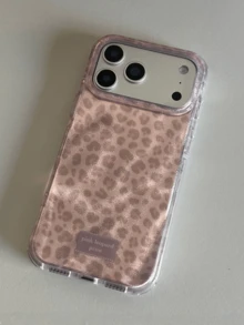 頂級柔軟粉色豹紋手機殼，適用於 Apple 16 Pro Max，韓系 Ins 風格新款 15 極簡 14 頂級 13 Pro 小眾 12 女款防摔全包 Plus，相容 iPhone 17 Pro Max 17 Pro 17 17 Air 智慧型手機保護殼 - 玫瑰金 - 查看 5