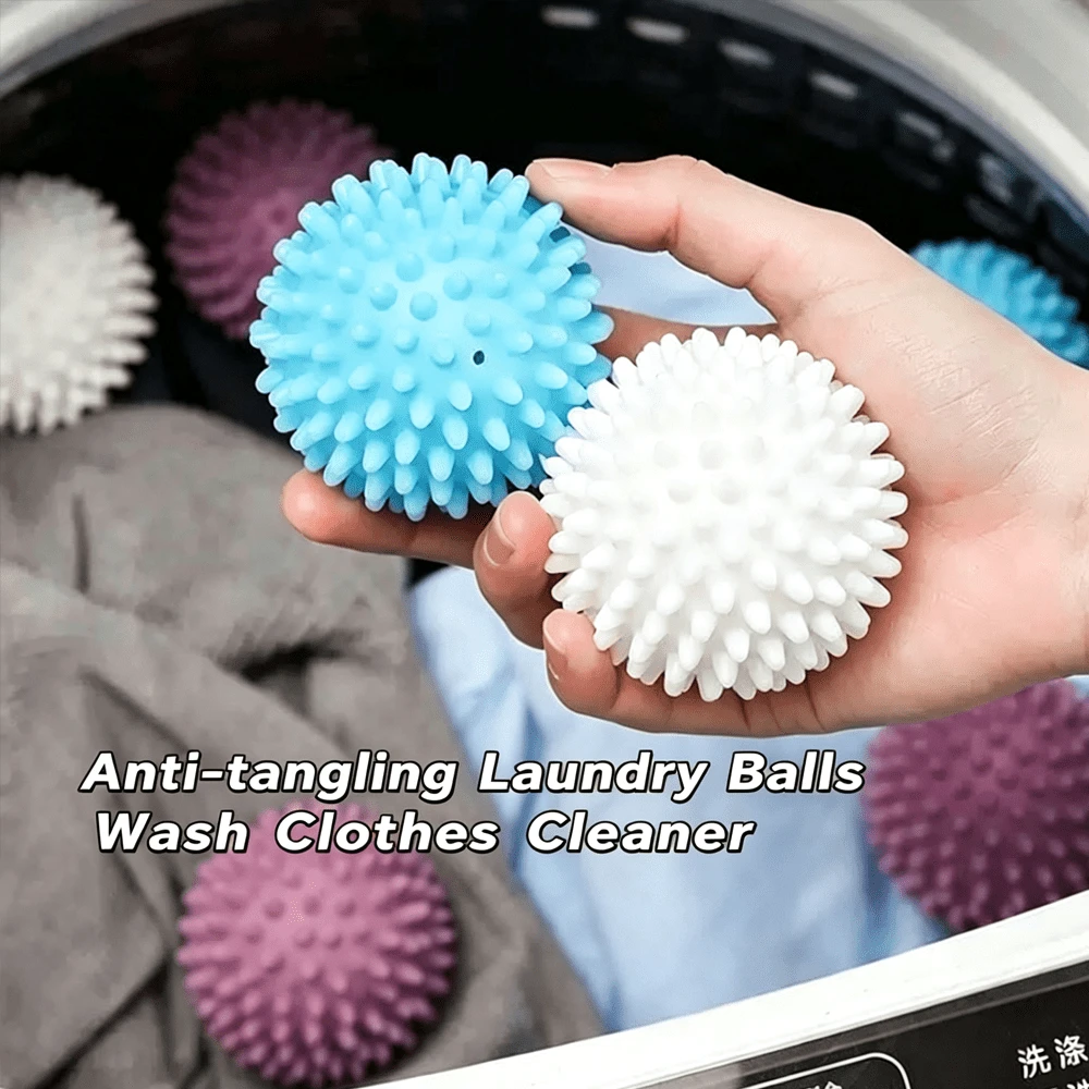 DHboying 1/2/4/6pcs Reusable Magic Laundry Balls, Mini Cute Accessories, Gentle Home Clothing Balls Anti-Tangle Laundry Solution, Reduce Wrinkles, Washing Machine Accessories, Mini Laundry Beads - Laundry Balls - [Laundry Miracle, Powerful Stain Removal] - View 1