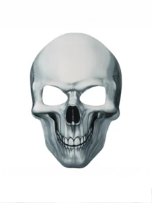 1pc Halloween Glow-In-The-Dark Skeleton Mask, Made Of Long-Lasting Phosphorescent Material, Absorbs Light During The Day And Under Light, Automatically Glows After Lights Off, Halloween Costume, Christmas Horror Theme, Day Of The Dead Party; Escape Room Prop, Haunted House Performance, Mystery Game, Electronic Music Festival, Comic Convention Cosplay - View 7