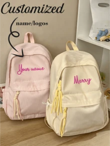 New Fresh Sweet Cute Women's Backpack, High-End Large Capacity Student School Bag, Suitable For Middle School, High School And College Students, Back To School Season, Waterproof - Multicolor - View 1