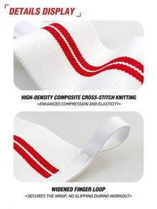 1 Pair Men's Fitness Wrist Wraps, Compression Support Band For Deadlift And Bench Press, Wrist Bandage To Prevent Sprains, Suitable For Running, Fitness, Sports, Cycling, Ice And Snow Sports, Extreme Challenges, Hiking, Camping, Shooting, Martial Arts, Self-Defense, Football, Basketball, Volleyball, Table Tennis, Badminton, Tennis, Other Ball Sports And More - Multicolor - View 8
