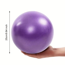 1pc Multicolor Mini 25cm Anti-Burst PVC Yoga Ball, Mini Yoga Ball, Pilates Ball, Gymnastics Small Fitness Ball - Multicolor - View 4