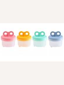 1set Cartoon Egg Steamer Mold For Baby Food – 2-In-1 For Steamed Egg & Milk Pudding, Silicone Kitchen Tool For Homemade Meals - Multicolor - View 8