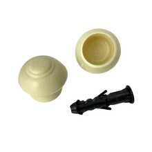 Kit With 6 Simple Curtain Rod Supports Pair With 19mm End - STRAW - View 10