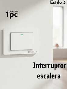 Placa armada, contacto dúplex, Placa Contacto Doble Con 2 Puertos USB Dúplex  Resistente a Manipulaciones, Doble Contacto Normal y USB de Alta Velocidad, Diseño Moderno y Elegante, diferentes modelos diseños de placa con interruptor escalera y sencillo - estilo3 - Ver 2