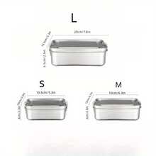 304 Stainless Steel Divided Lunch Box With Lid, Layered Travel Food Container, Sealed Lunch Box With Lid, Airtight Storage Box For Outdoor Use, Picnic Box - Multicolor - View 11