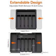 1pc Silverware Drawer Organizer, Expandable Kitchen Utensil Tray, Cutlery And Utensil Holder, Adjustable Plastic Storage Box For Spoons, Forks And Large Utensils - View 3