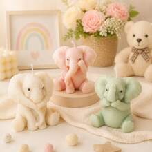 Elephant Candle Silicone Mold 3D Cute Elephant Animal Shape Wax Mold DIY Handmade Candle Making Tool Craft Mold For Home Decor Gift - Elephant - View 5