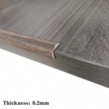 1pc 3 Meters X 2cm Self-Adhesive Wall Corner Protector, Yellow Oak Wood Grain Soft Wall Corner Edge Guard, Cabinet Edge Protector - C - View 19