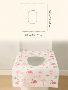 5/20/30pcs Disposable Toilet Seat Covers, Travel Essential, Large Waterproof Toilet Floor Mat, Suitable For Home, Travel And Public Restrooms, Full Coverage Toilet, Mother's Day Gift, Different Batches, Random Style And Color - Multicolor - View 3