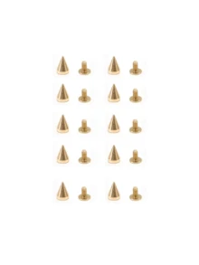 3 Colors Metal Cone Studs Screw Back Punk Rivets Bullet Studs Shoe Nails Clothing Shoes Bags DIY Craft Decoration - Punk Rivets - View 23