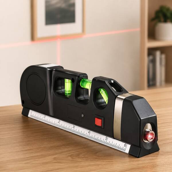 Medida vertical do horizonte do nível do laser 8FT Alinhador padrão e réguas métricas medida multiuso