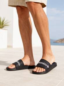 Columbia HOOD RIVER SLIDE-Negro, Blanco Sandalias Deportivas Transpirables Cómodas Duraderas para Hombres - Negro - Ver 1