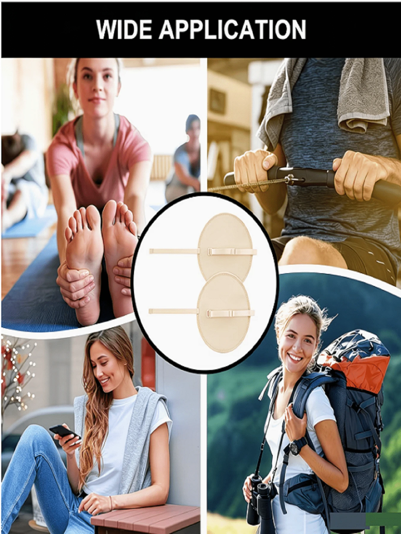 Adjustable Underarm Sweat Pads, Reusable And Washable Underarm Liners With Elastic Band, Unisex, Sweat-Absorbing And Breathable, Suitable For Office Work/Yoga/Travel - Multicolor - View 1