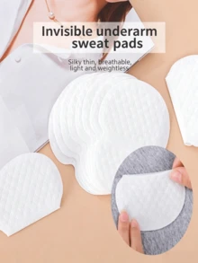 Underarm Sweat Pads, Disposable, Adhesive, Breathable And Super Absorbent, Unisex, Skin-Friendly And Non-Irritating, No Leakage Or Slipping, Invisible And Comfortable, Odor Control, No Worries, Essential For Daily Life And Travel, Affordable Price. - Quantity - View 3
