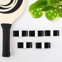 Bộ 6 miếng băng quấn cán vợt tennis, vỏ bọc cán vợt cầu lông chống trượt, băng quấn vợt tennis cao cấp, vỏ bọc cán vợt cầu lông cắt sẵn, thiết kế cho người đam mê cầu lông, quà tặng (màu đen) - Nhiều màu - Xem 2