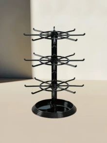 1/2/3-Tier Multi-Functional Jewelry Display Rack - 2 layers of rotation - View 17