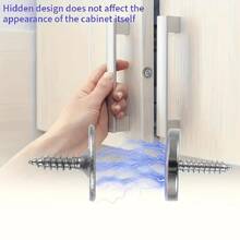 1Set/2/4/6/8Sets Magnetic Cabinet Door Latches, Invisible Closing Metal Magnetic Latches, Suitable For Various Materials, Kitchen Glass Doors And Furniture Cabinet Doors - Multicolor - View 6