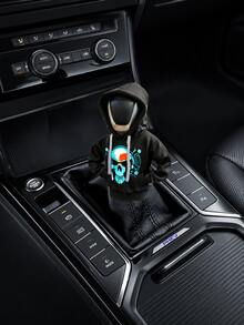 Hoodie Tengkorak Gothic, Pelindung Tuas Persneling Mobil, Sweatshirt Motif Tengkorak Punk Kreatif, Aksesori Dekorasi Interior Mobil yang Menarik, Hadiah Unik untuk Pemilik Mobil - A - View 1