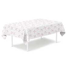 1-2pcs Disposable Plastic Tablecloth, Pink Bow Print PE Thickened Laminated Material, Waterproof, Oil-Resistant, Dirt-Resistant, Easy To Wipe, Dust-Proof Desktop Protection, Minimalist Luxury Atmosphere Decoration, Suitable For Banquet, Party, Wedding, Birthday, Holiday Party And Other Adult Gatherings Tabletop Arrangement - A - View 3