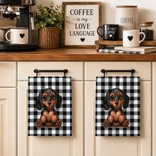 2/4/6/8pcs Kitchen Towels, Cloth Napkins, Home Decor, Kitchen Towel Set, Home Decoration, Western Home Decor, Napkins, Room Decor, Gift, Wedding Decor, Kitchen Dish Towels, Decorative Towels, Machine Washable, Kitchen Decor Hand Towels, Holiday Gifts And Cleaning Supplies - Multicolor - View 2