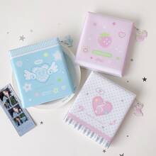 1pc Pastel Polka DotPhotocard Album With Cute Pendant Chain, Photo Card Holder Book Aesthetic Star Wing Music Note Design Idol Photocard Collect Book Portable Card Storage Binder For Fans DIY Card Organizer Gift,Card Holder - Photo Album - View 7