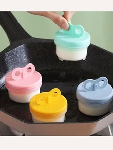 1set Cartoon Egg Steamer Mold For Baby Food – 2-In-1 For Steamed Egg & Milk Pudding, Silicone Kitchen Tool For Homemade Meals - Multicolor - View 5