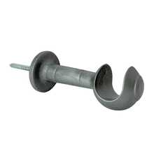 Kit With 6 Simple Curtain Rod Supports Pair With 19mm End - TITANIUM - View 7