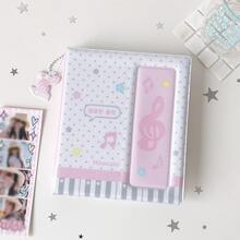 1pc Pastel Polka DotPhotocard Album With Cute Pendant Chain, Photo Card Holder Book Aesthetic Star Wing Music Note Design Idol Photocard Collect Book Portable Card Storage Binder For Fans DIY Card Organizer Gift,Card Holder - Photo Album - View 11