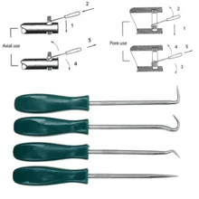 4Pcs 135mm Car Auto Vehicle Oil Seal Screwdrivers Set O-Ring Seal Gasket Puller Remover Pick Hooks Repair Tools For Car - A - View 3