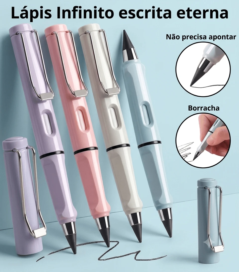 LÁPIS INFINITO ETERNO COM BORRACHA (EQUIVALE A 100 LÁPIS)