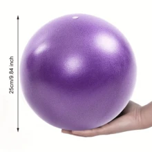 1pc Multicolor Mini 25cm Anti-Burst PVC Yoga Ball, Mini Yoga Ball, Pilates Ball, Gymnastics Small Fitness Ball - Multicolor - View 5